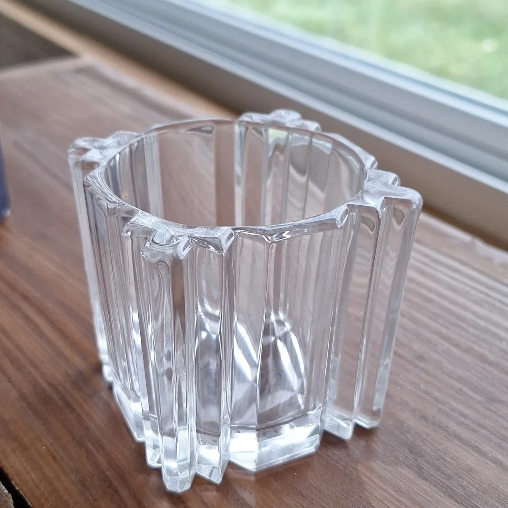 NWT Vintage Studio Nova Crystal Legend Votive Candleholder Made in Japan